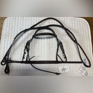 Small pony fancy stitch bridle